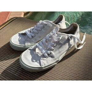 Hurley Women Ceta White Canvas Sneakers Shoes Size 6M Canvas